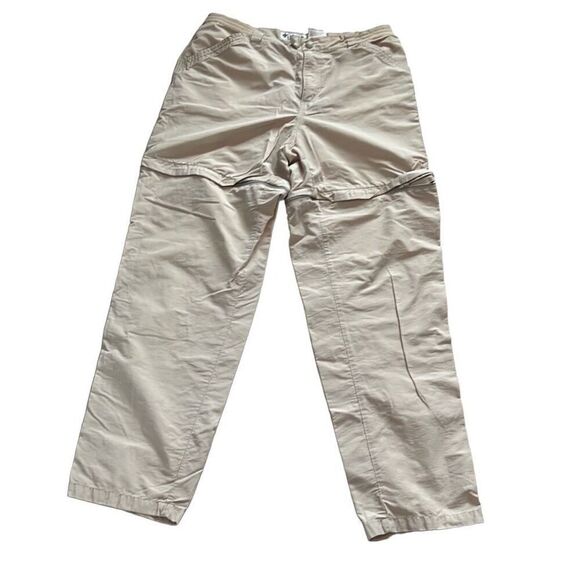 Columbia khaki beige zip off pants Shorts size 12 - Picture 3 of 10